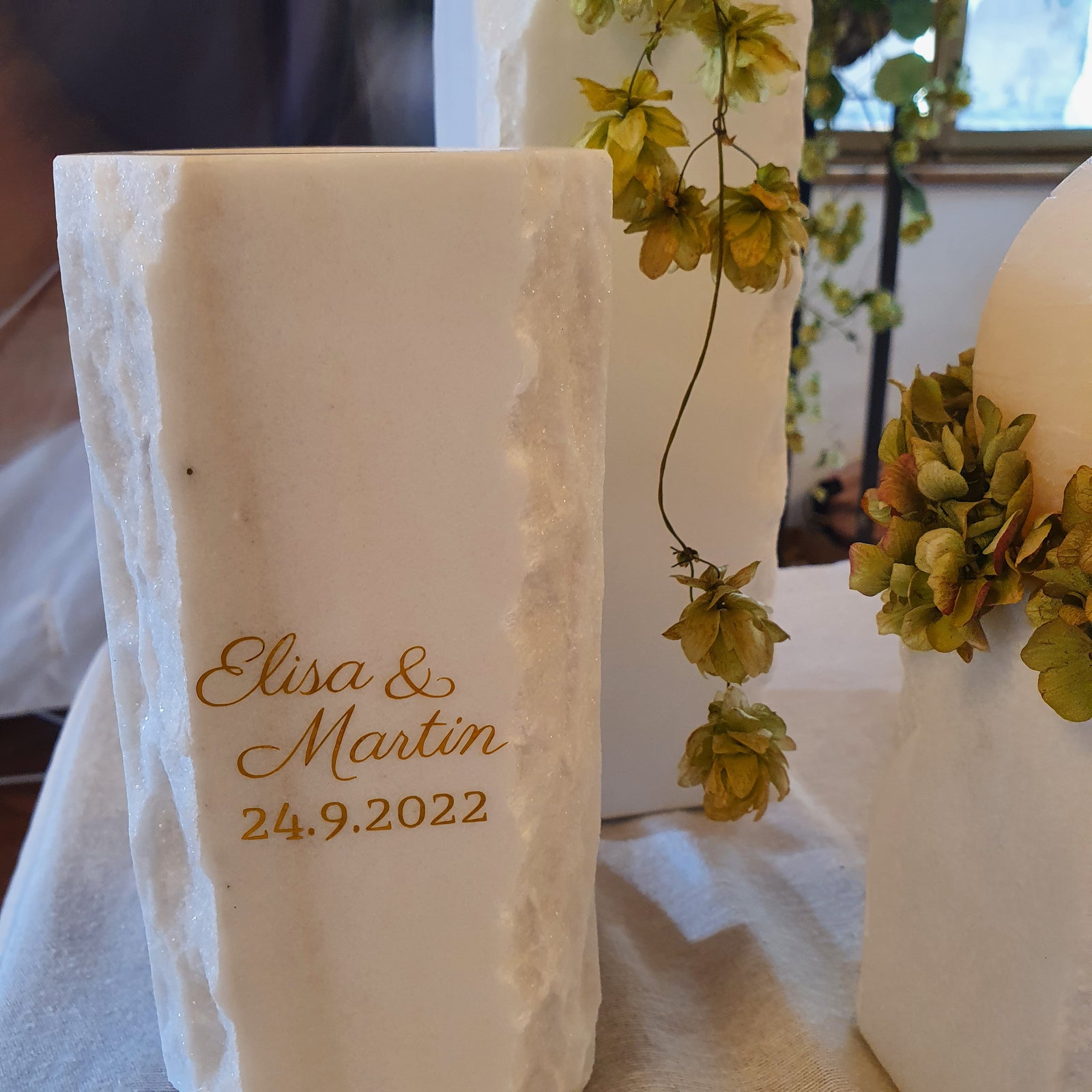 Laaser Marmorvase – handgefertigt in Südtirol