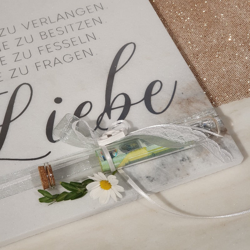 Laaser Marmorplatte „Das ist Liebe“ – handgefertigt in Südtirol