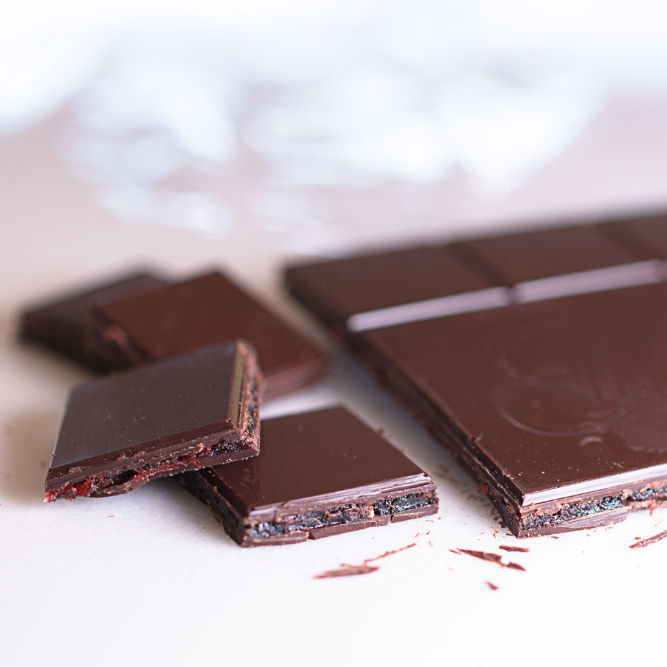 Stanzer Zwetschken-Schokolade, Edel Zartbitter 66% - Venustis