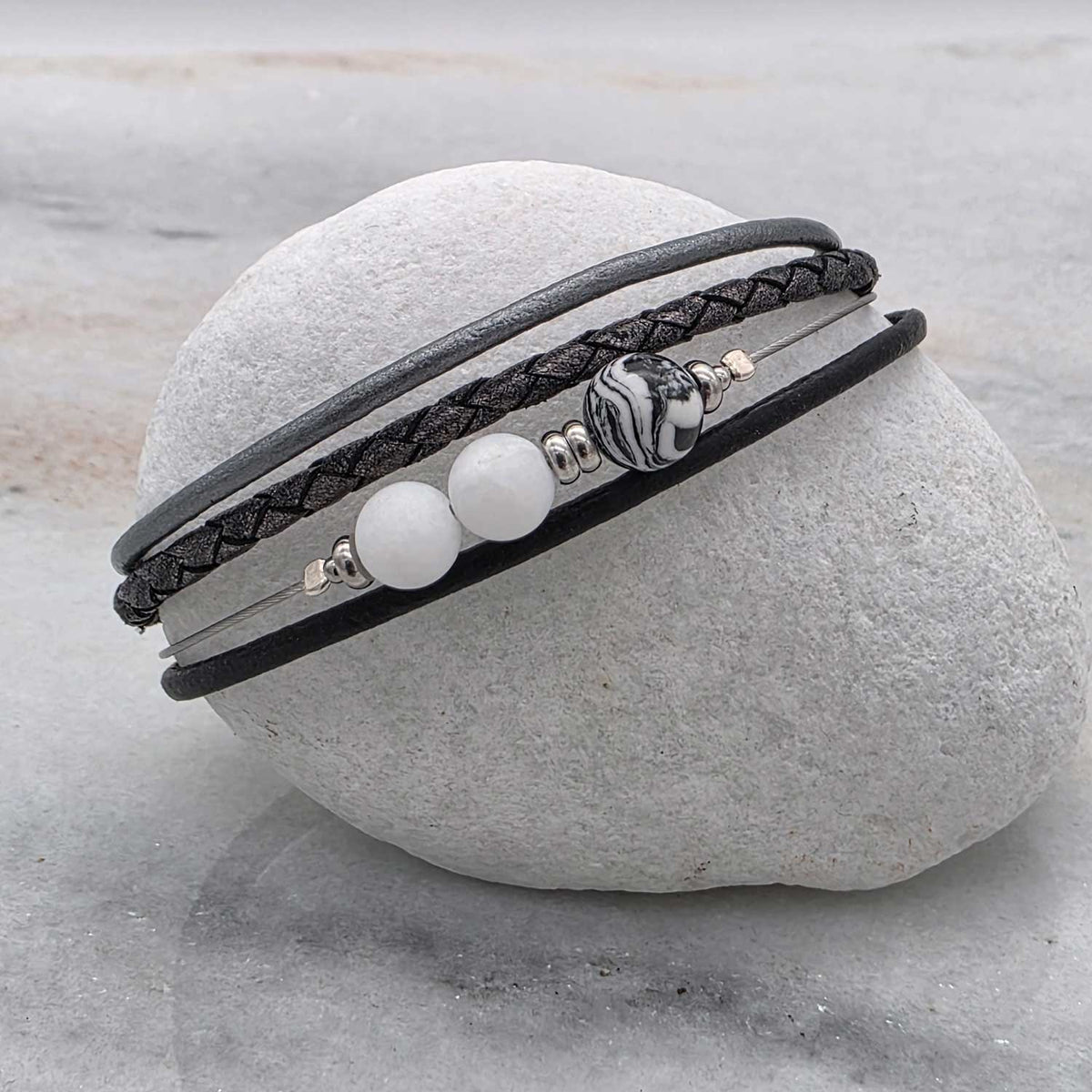 Armband "black & white"