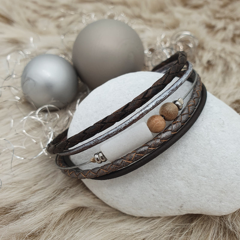 Armband "Men" chocolat