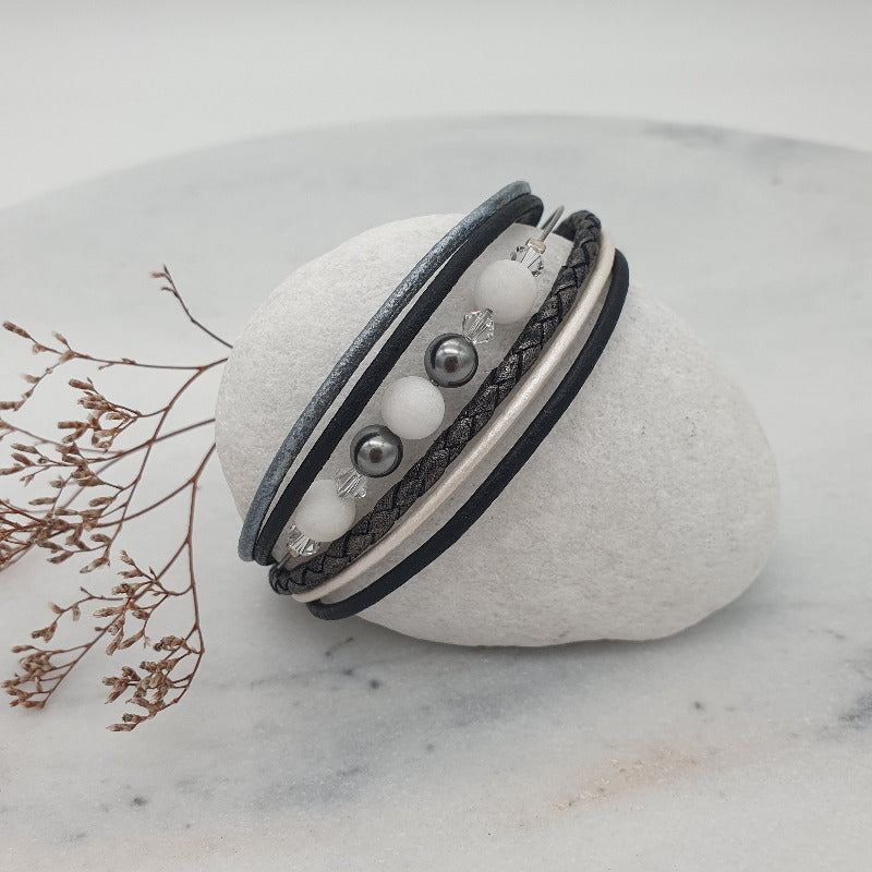 Armband "style" grau/blau