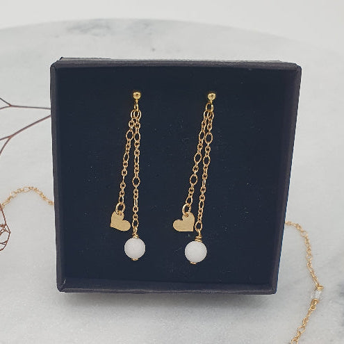 Ohrringe "fine heart", gold