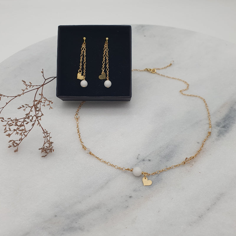 Ohrringe "fine heart", gold