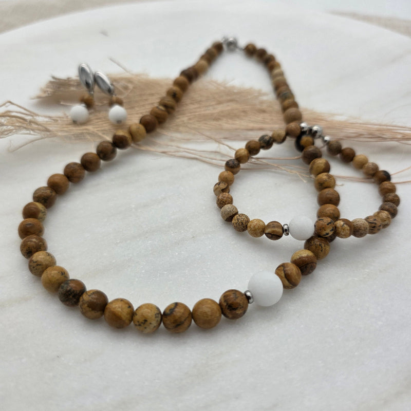New! Bracelet "chic" brown metallic