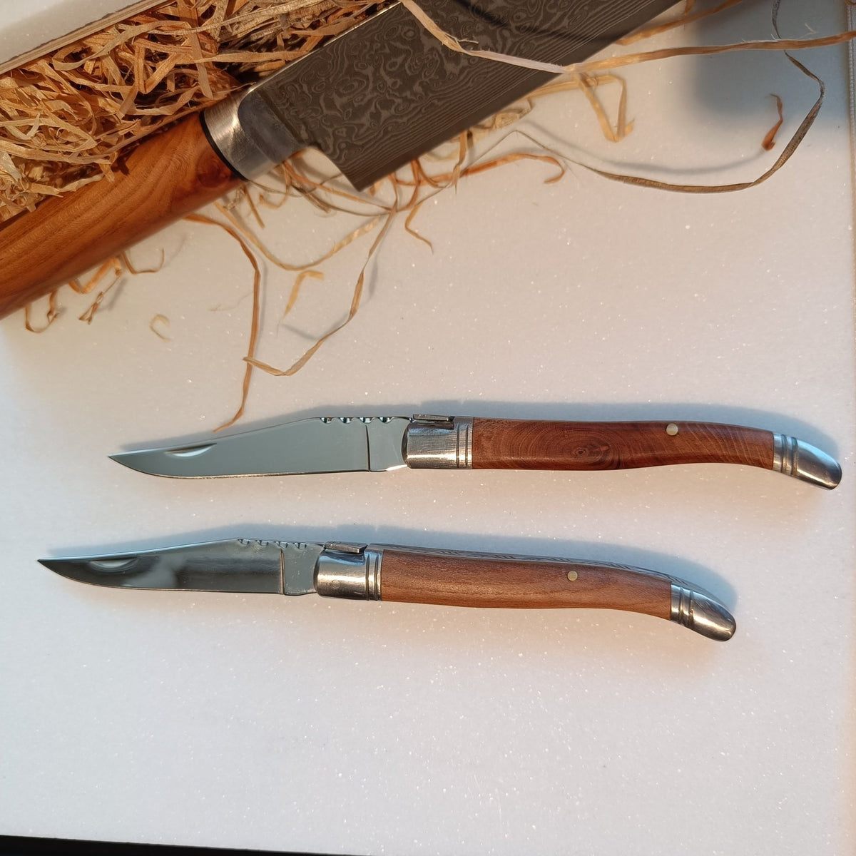 Taschenmesser mit Vinschger Marillenholz