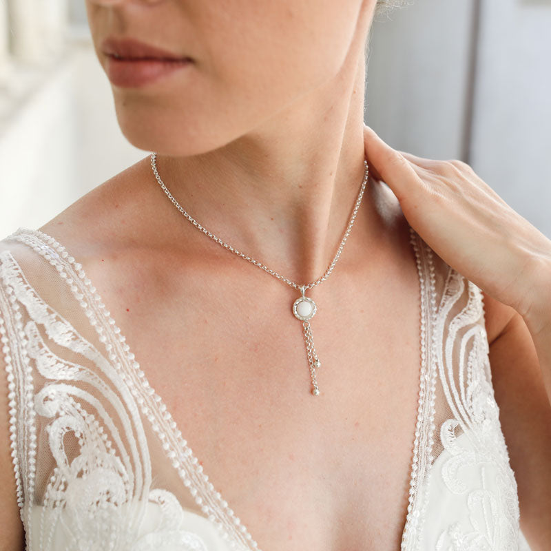 Bridal jewellery necklace &quot;Marie Madlen&quot;