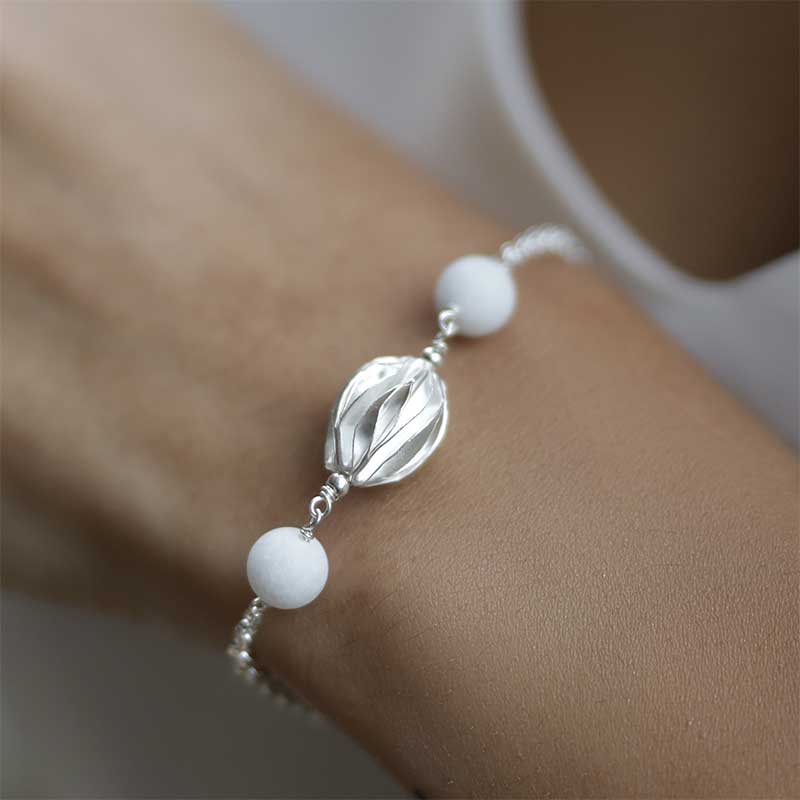Bridal jewellery bracelet &quot;Fabienne&quot;