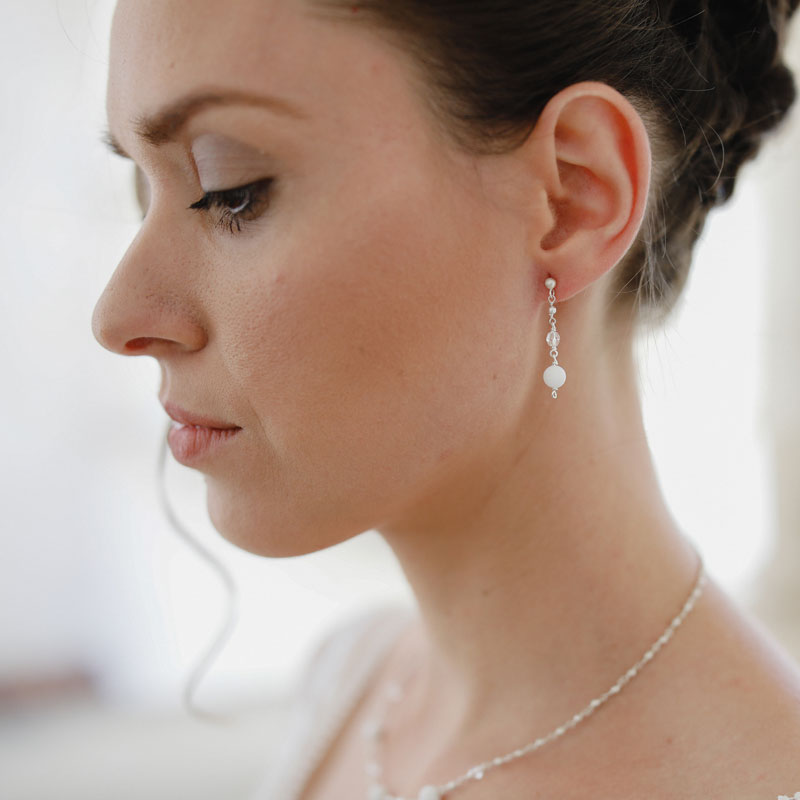 Bridal jewelry earring &quot;Theresa&quot;
