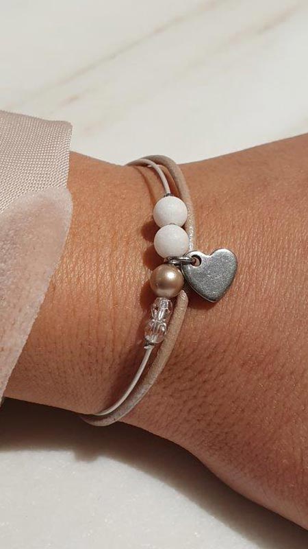 Bracelet &quot;Valentine&quot; rosé