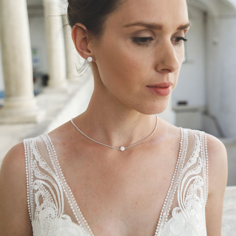 Bridal jewellery necklace &quot;Marie Claire&quot;