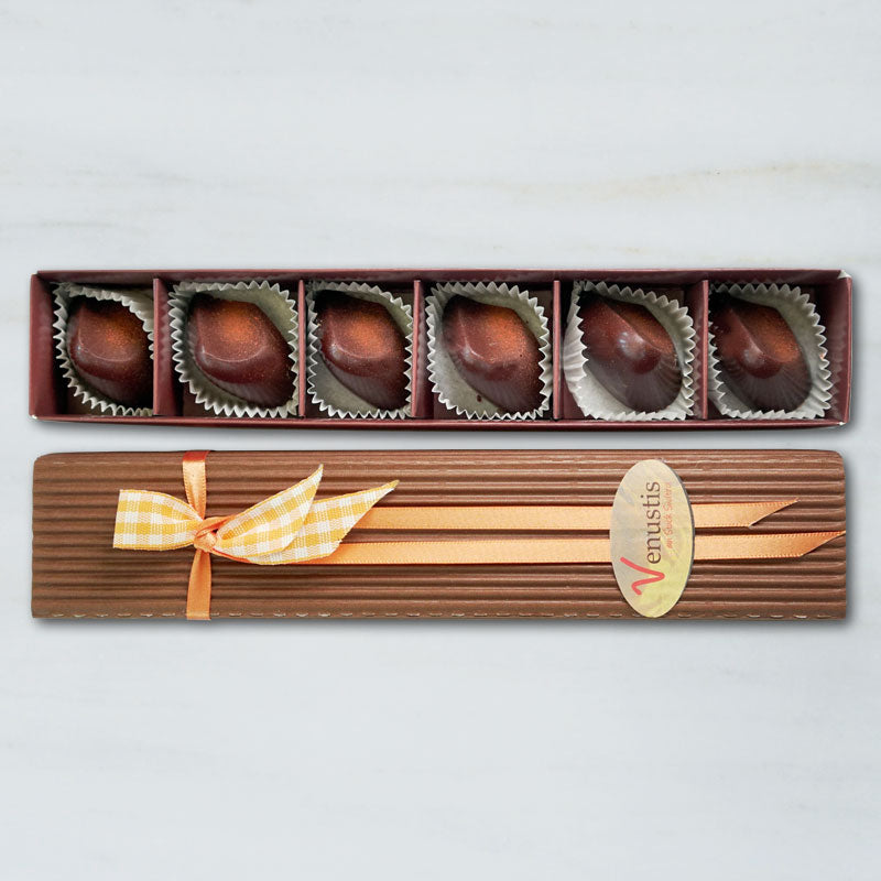 Südtiroler Bergpralinen mit Marille Whisky, 6er Stange - Venustis