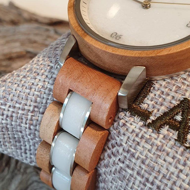 Holzuhr MARMOR &amp; MARILLE 36 mm