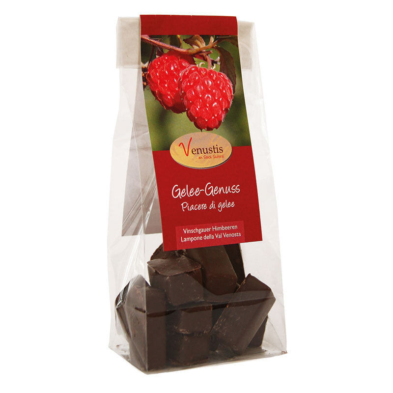 Fruchtgelee im Schokolademantel mit Himbeere - Venustis