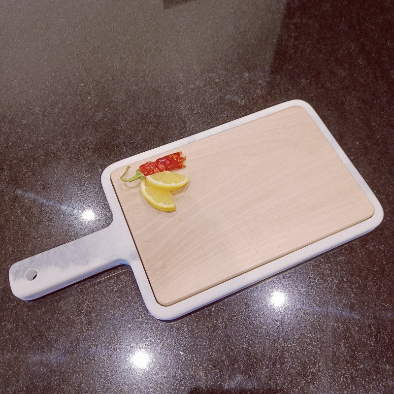 Lasa marble cutting board with cherrywood