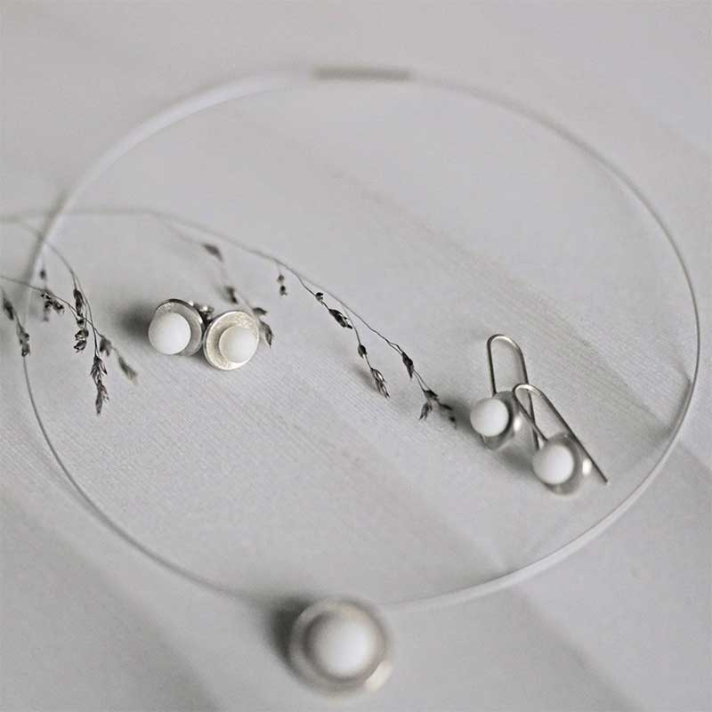 Bridal jewelry stud earrings &quot;Lara&quot;