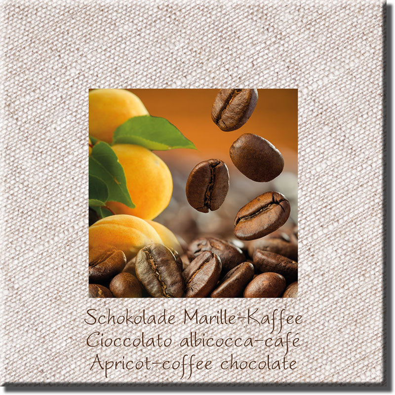Schokolade Marille-Kaffee, Edel Zartbitter 60% - Venustis