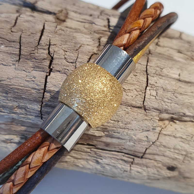 Bracelet &quot;style&quot; copper-gold