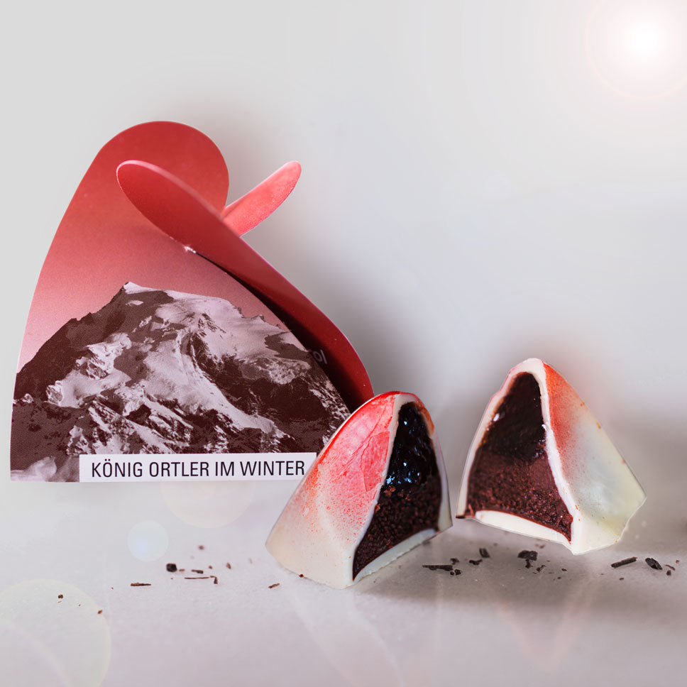 Südtiroler Bergpraline mit Erdbeeren - Venustis