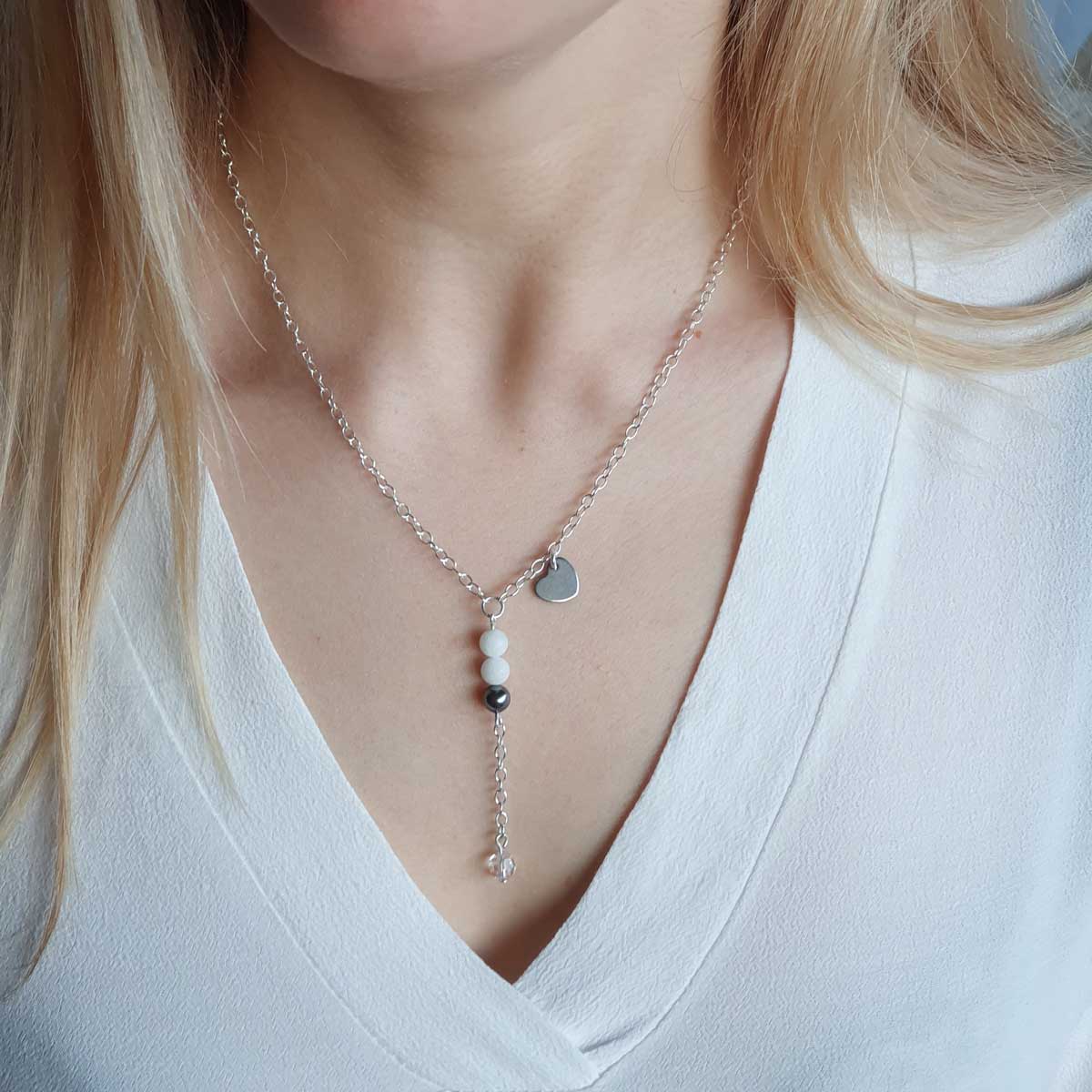 Necklace &quot;Valentine&quot;, long