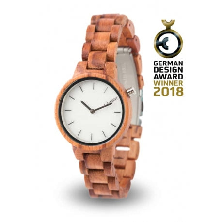 Wooden watch MARMO ROSE 34 mm